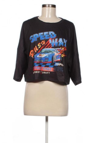 Γυναικείο t-shirt SHEIN, Μέγεθος XL, Χρώμα Μαύρο, Τιμή 17,99 €