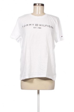 Damski T-shirt Tommy Hilfiger, Rozmiar XL, Kolor Biały, Cena 111,99 zł