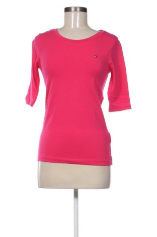 Damski T-shirt Tommy Hilfiger, Rozmiar S, Kolor Różowy, Cena 53,93 zł