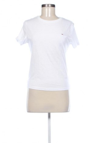 Damen T-Shirt Tommy Jeans, Größe L, Farbe Weiß, Preis 53,99 €