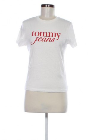 Női póló Tommy Jeans, Méret L, Szín Fehér, Ár 16 069 Ft