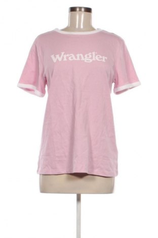Γυναικείο t-shirt Wrangler, Μέγεθος L, Χρώμα Ρόζ , Τιμή 39,99 €