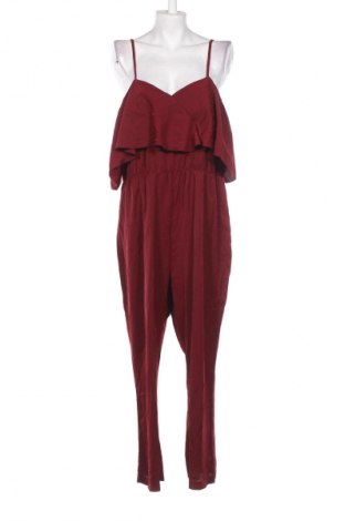 Salopetă lungă de damă SHEIN, Mărime XL, Culoare Roșu, Preț 163,99 Lei