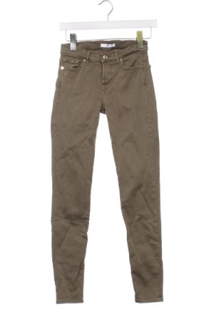 Дамски дънки 7 For All Mankind, Размер XS, Цвят Зелен, Цена 137,00 лв.