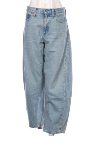 Blugi de femei Abercrombie & Fitch, Mărime L, Culoare Albastru, Preț 141,99 Lei