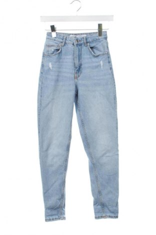 Blugi de femei Bershka, Mărime XXS, Culoare Albastru, Preț 76,32 Lei