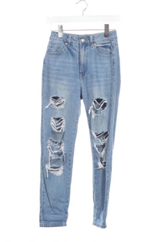 Damskie jeansy Cropp, Rozmiar XXS, Kolor Niebieski, Cena 97,84 zł