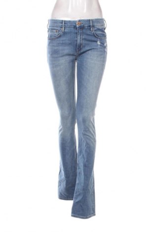 Damskie jeansy H&M, Rozmiar L, Kolor Niebieski, Cena 95,99 zł