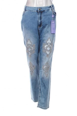 Damskie jeansy Unbranded, Rozmiar XXL, Kolor Niebieski, Cena 107,86 zł