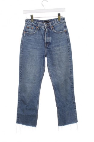 Дамски дънки Zara, Размер XS, Цвят Син, Цена 27,00 лв.