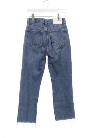 Дамски дънки Zara, Размер XS, Цвят Син, Цена 27,00 лв.