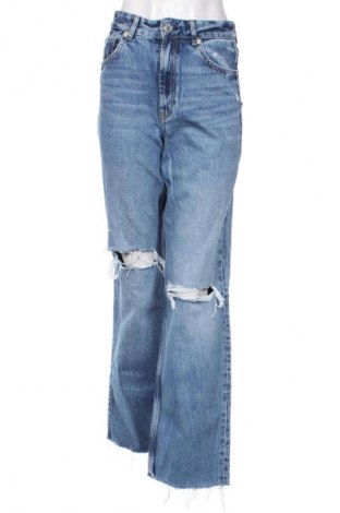 Damskie jeansy Zara, Rozmiar S, Kolor Niebieski, Cena 62,07 zł