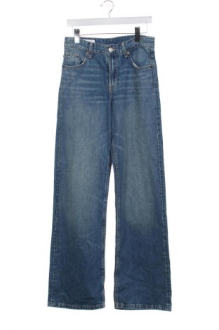Дамски дънки Zara, Размер XS, Цвят Син, Цена 27,37 лв.