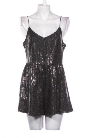 Salopetă scurtă de damă H&M Divided, Mărime M, Culoare Argintiu, Preț 102,89 Lei
