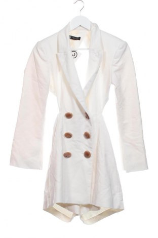 Kurzer Damenoverall Zara, Größe S, Farbe Ecru, Preis 17,39 €