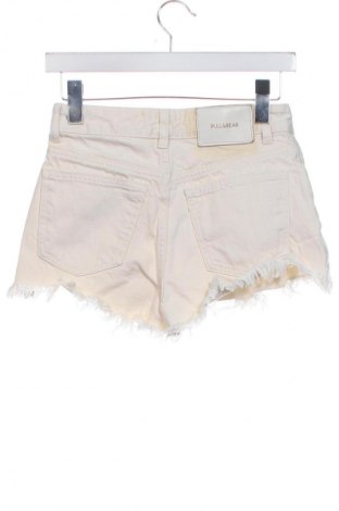 Pantaloni scurți de femei Pull&Bear, Mărime XS, Culoare Ecru, Preț 50,00 Lei