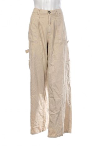 Dámske nohavice Bershka, Veľkosť L, Farba Béžová, Cena  16,95 €