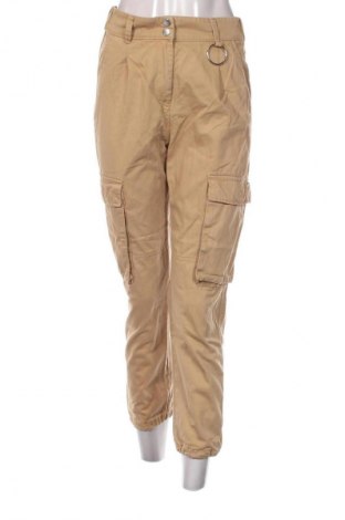 Pantaloni de femei Bershka, Mărime S, Culoare Bej, Preț 98,99 Lei