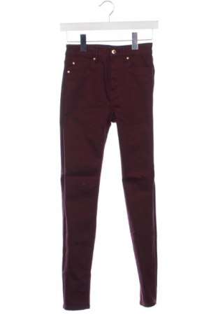 Damskie spodnie H&M, Rozmiar XS, Kolor Czerwony, Cena 124,48 zł