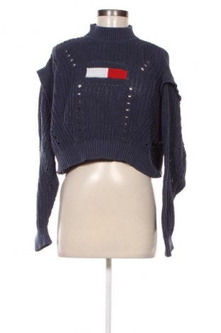 Дамски пуловер Tommy Jeans, Размер S, Цвят Син, Цена 82,99 лв.