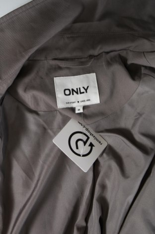 Trench de femei ONLY, Mărime M, Culoare Gri, Preț 126,40 Lei