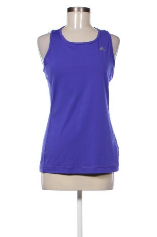 Γυναίκειο αθλητικό τοπ Adidas, Μέγεθος M, Χρώμα Μπλέ, Τιμή 48,59 €