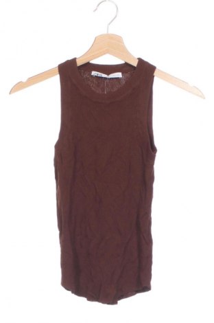 Γυναικείο τοπ Zara, Μέγεθος XS, Χρώμα Καφέ, Τιμή 11,99 €