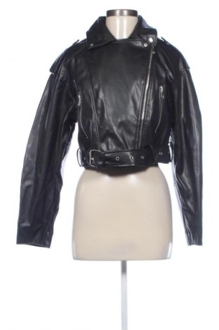 Geacă de piele pentru femei SHEIN, Mărime S, Culoare Negru, Preț 110,99 Lei