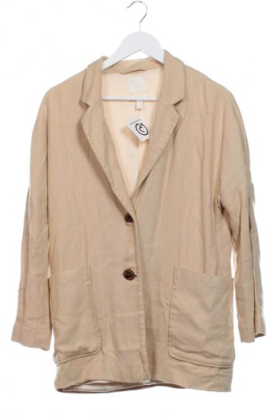 Damski żakiet H&M, Rozmiar XS, Kolor Beżowy, Cena 110,34 zł