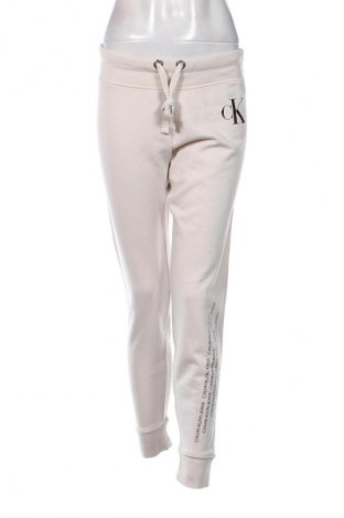 Női sport nadrág Calvin Klein Jeans, Méret S, Szín Bézs, Ár 11 739 Ft