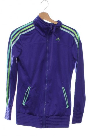 Дамско спортно горнище Adidas, Размер XS, Цвят Лилав, Цена 48,99 лв.