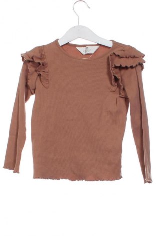 Bluză pentru copii Zara, Mărime 4-5y/ 110-116 cm, Culoare Maro, Preț 36,01 Lei