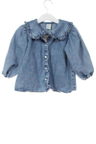 Детска риза H&M, Размер 18-24m/ 86-98 см, Цвят Син, Цена 12,00 лв.