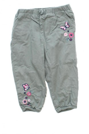 Pantaloni pentru copii H&M, Mărime 9-12m/ 74-80 cm, Culoare Verde, Preț 55,26 Lei