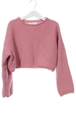 Детски пуловер Zara, Размер 7-8y/ 128-134 см, Цвят Розов, Цена 15,64 лв.