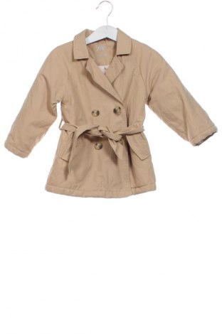 Детско палто Zara, Размер 18-24m/ 86-98 см, Цвят Бежов, Цена 27,00 лв.