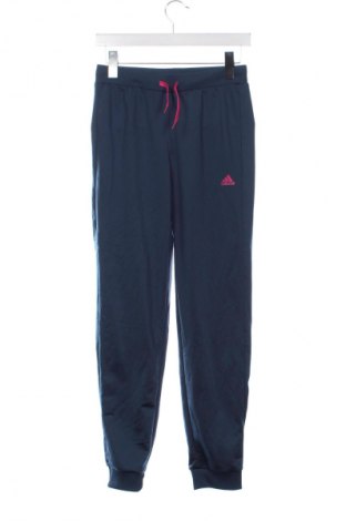 Детско спортно долнище Adidas, Размер 12-13y/ 158-164 см, Цвят Син, Цена 34,99 лв.