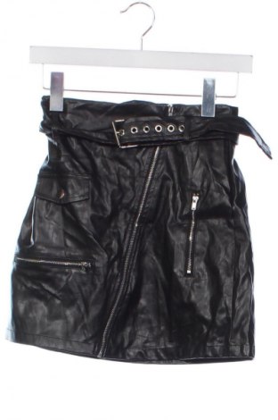 Lederrock SHEIN, Größe XS, Farbe Schwarz, Preis 13,99 €