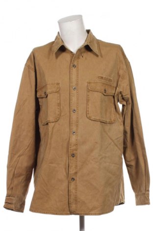 Ανδρικό πουκάμισο Unbranded, Μέγεθος 4XL, Χρώμα  Μπέζ, Τιμή 18,99 €