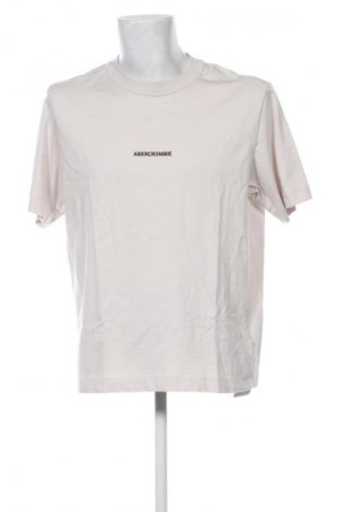Męski T-shirt Abercrombie & Fitch, Rozmiar M, Kolor ecru, Cena 111,99 zł
