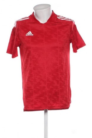 Herren T-Shirt Adidas, Größe M, Farbe Rot, Preis € 18,99