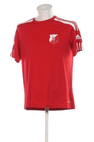Ανδρικό t-shirt Adidas, Μέγεθος L, Χρώμα Κόκκινο, Τιμή 17,99 €