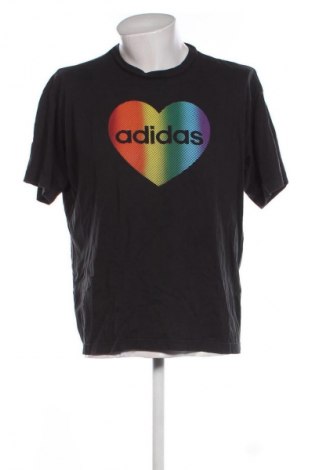 Herren T-Shirt Adidas, Größe L, Farbe Schwarz, Preis 14,00 €