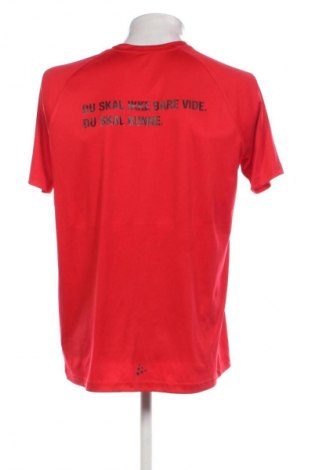 Ανδρικό t-shirt Craft, Μέγεθος L, Χρώμα Κόκκινο, Τιμή 17,39 €
