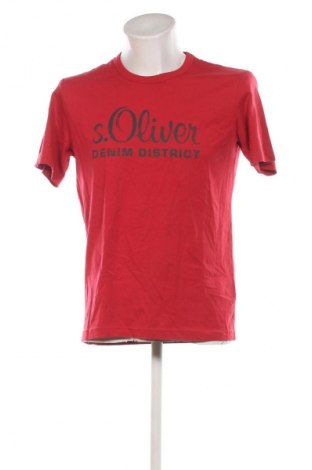 Męski T-shirt S.Oliver, Rozmiar M, Kolor Czerwony, Cena 49,99 zł