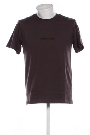 Férfi póló Selected Homme, Méret M, Szín Barna, Ár 8 419 Ft