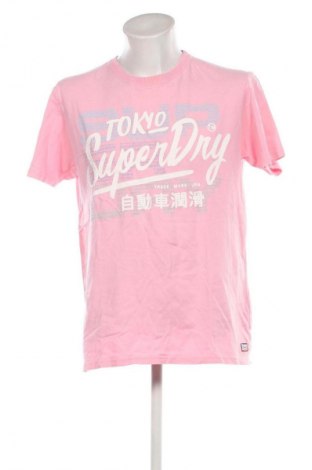 Herren T-Shirt Superdry, Größe M, Farbe Rosa, Preis € 12,99