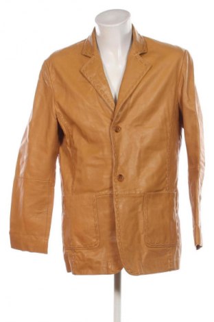 Férfi bőrdzseki Alba Moda, Méret L, Szín Sárga, Ár 25 089 Ft
