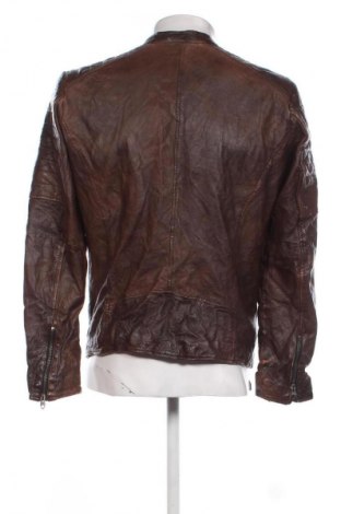 Męska skórzana kurtka Jack & Jones, Rozmiar M, Kolor Brązowy, Cena 452,99 zł