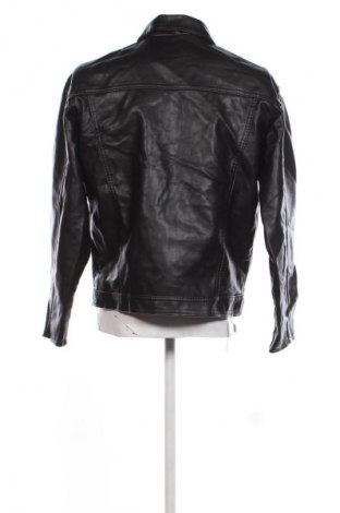 Herren Lederjacke Made In Italy, Größe M, Farbe Schwarz, Preis 33,99 €